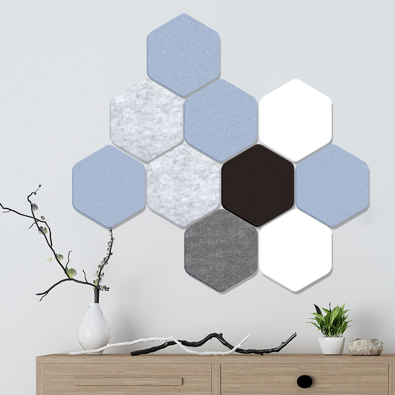 速发记意拼装六边形软木板照墙片背景墙留言板墙面装饰遮丑墙贴创