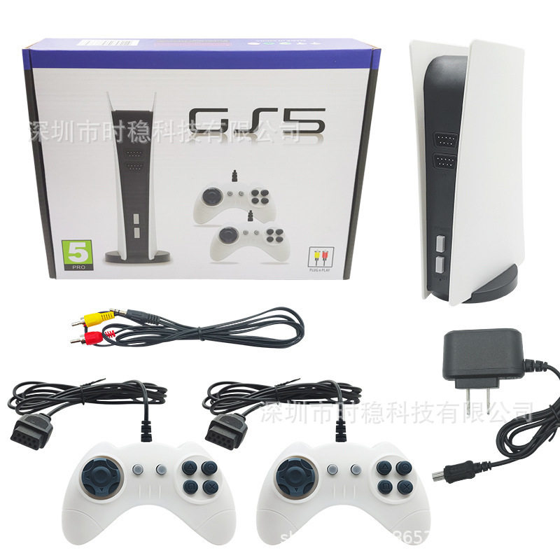 GS5 有线家用游戏机跨境双人有线手柄怀旧复古迷你电视游戏机厂家