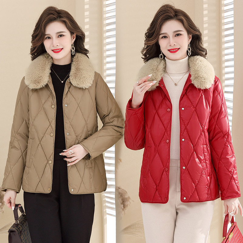 妈妈装2025冬装新款羽绒棉服pu皮上衣大码外套中老年短款小棉袄女,女装/女士精品,大码棉服,淘宝优惠券,粉丝福利购,淘宝优惠卷