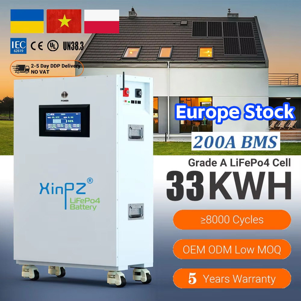 阳能光伏磷酸铁锂系统户用家庭储能33度电51.2V650AH