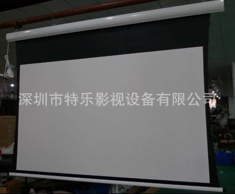 工厂供货投影仪幕布/100寸电动幕拉线幕/电影银幕