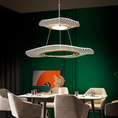 2021新款 创意高纯亚克力荷叶吊灯 简约客厅led书房餐厅卧室吊灯