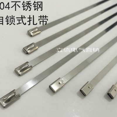 优质304不锈钢扎带4.6*650(100条/包)金属绑带 船用扎带电缆扎带