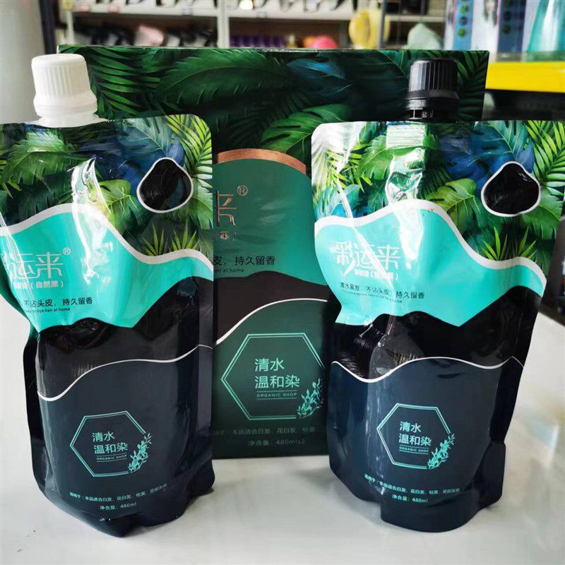 盛彩源彩运来发疏影染发膏清水黑发蜡染自然黑