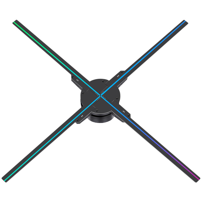 3d全息投影悬浮裸眼灯悬浮空中成像风扇屏 LED无屏显示立体广告机