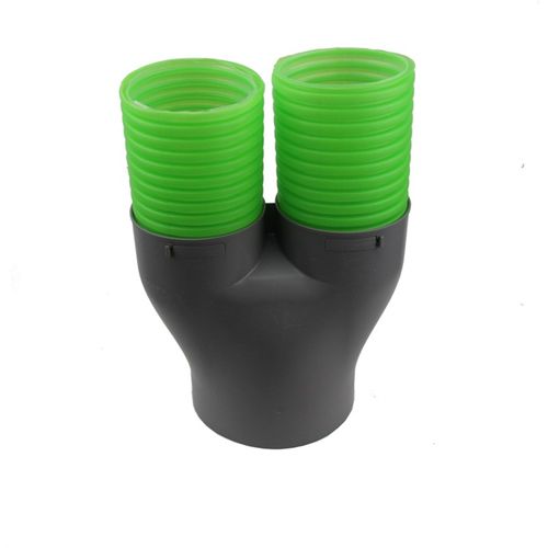 新风配件PE管三通160变110变75正三通斜三通Y型三通变径密封圈垫