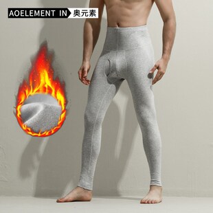 打底保暖裤 棉质单件薄款 衬裤 高腰线裤 秋裤 秋冬护腰长裤 男士