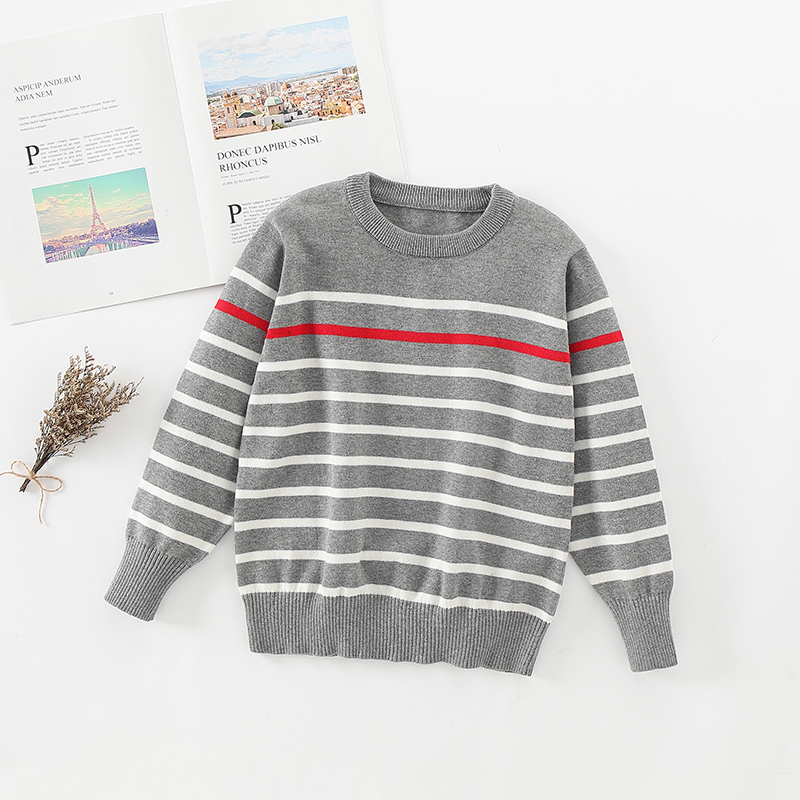 2021新款春秋装儿童男童打底衫毛衣童装套头中大童针织薄款洋气