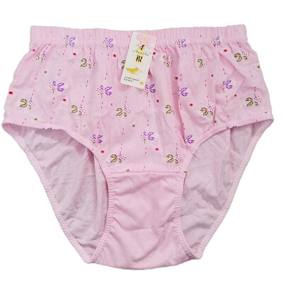 5条装华祝妈妈内裤中老年女纯棉老人中高腰三角裤全棉夏舒适吸汗