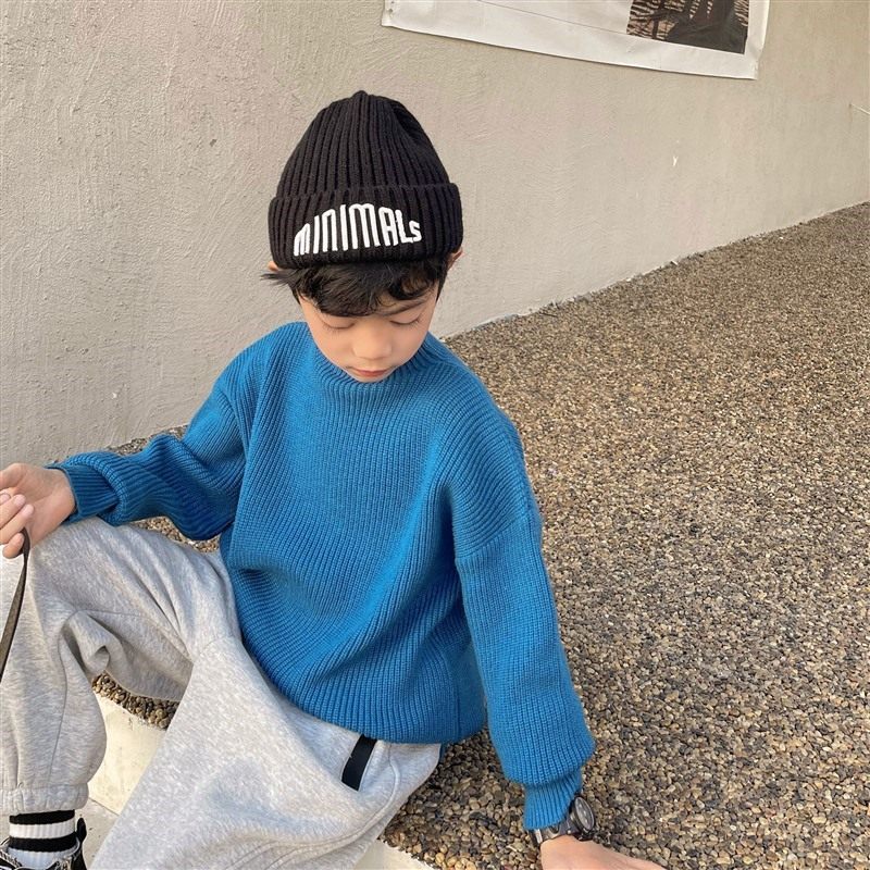 海妈家男童内搭打底洋气毛衣2025冬季新款儿童韩版针织衫童装保暖