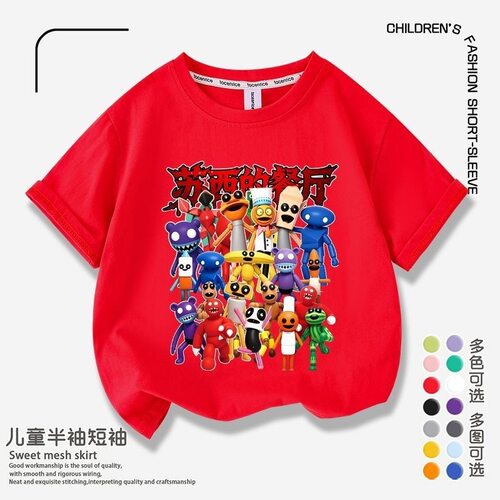 夏季新款Pizzy's Parlor苏西的餐厅游戏儿童短袖T恤中大童上衣潮
