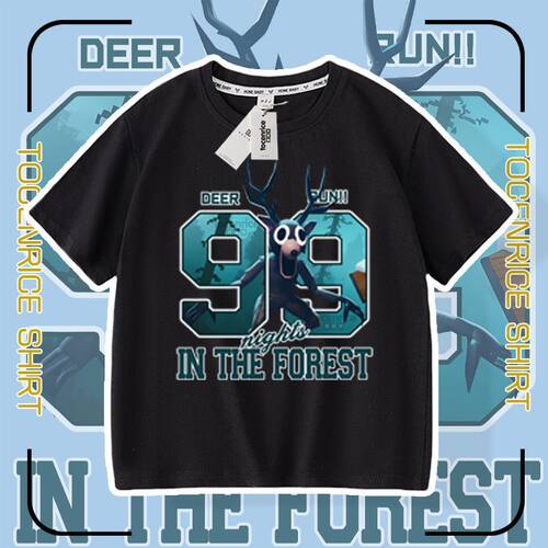roblox森林中的99夜衣服儿童短袖t恤Nights in the Forest 99夏季