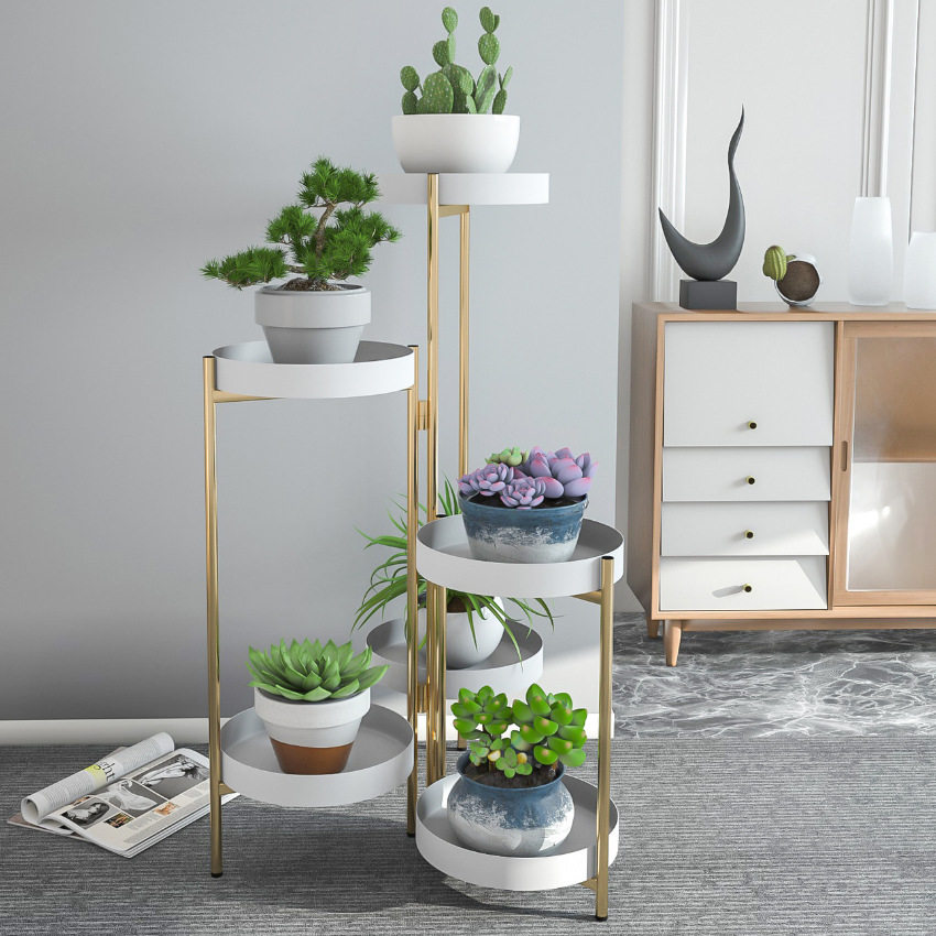 简约现代室内花架客厅多层彩色落地式花架子阳台置物铁艺花盆架子,标准件/零部件/工业耗材,其他管件,淘宝优惠券,粉丝福利购,淘宝优惠卷