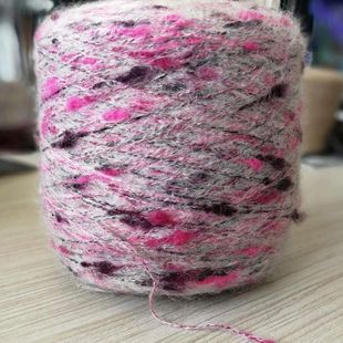 高比例彩点马海毛 网红彩点结子马海毛 金点子马海毛节子马海批发