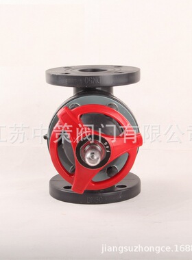 G41F-6S手动FRPP塑料闸阀 UPVC PVC隔膜阀石油化工塑料法兰隔膜阀