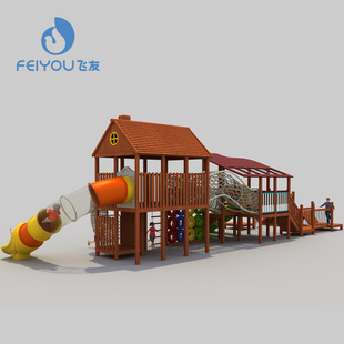 儿童木质滑梯 幼儿园户外组合滑梯 乐园游乐设施批发厂家直销