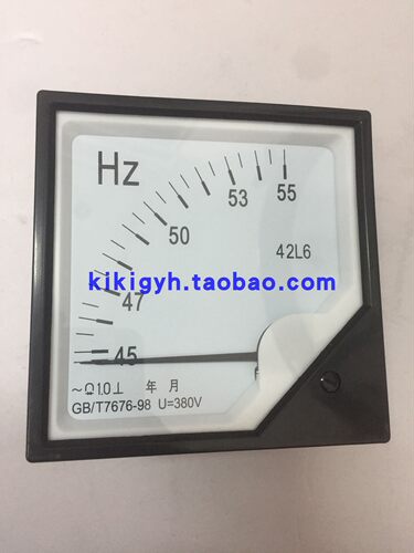 柴油发电机组仪表 仪表42L6式频率表 45-55Hz频率表 赫兹表 Hz表