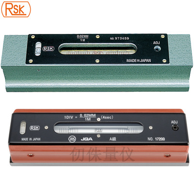 新泻理研RSK条式水平尺300/0.02mm精密平行水准器水泡式调平尺