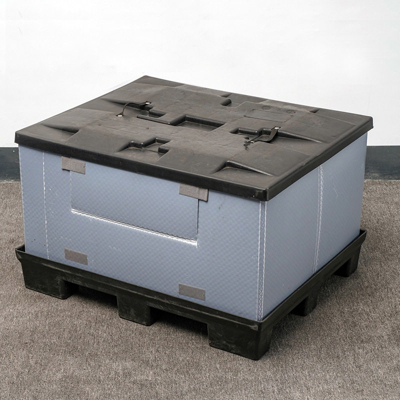 1210-1010压铸围板箱汽车零部件物流pp周转箱循环包装器具