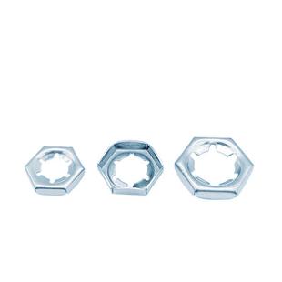 65MN蓝白锌DIN7967扣紧螺母防松逆滑螺丝帽自锁锁紧螺帽 GB805