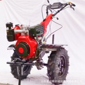 186柴油直连微耕机农用开沟除草犁地机水稻田打浆旋耕机菜园起垄