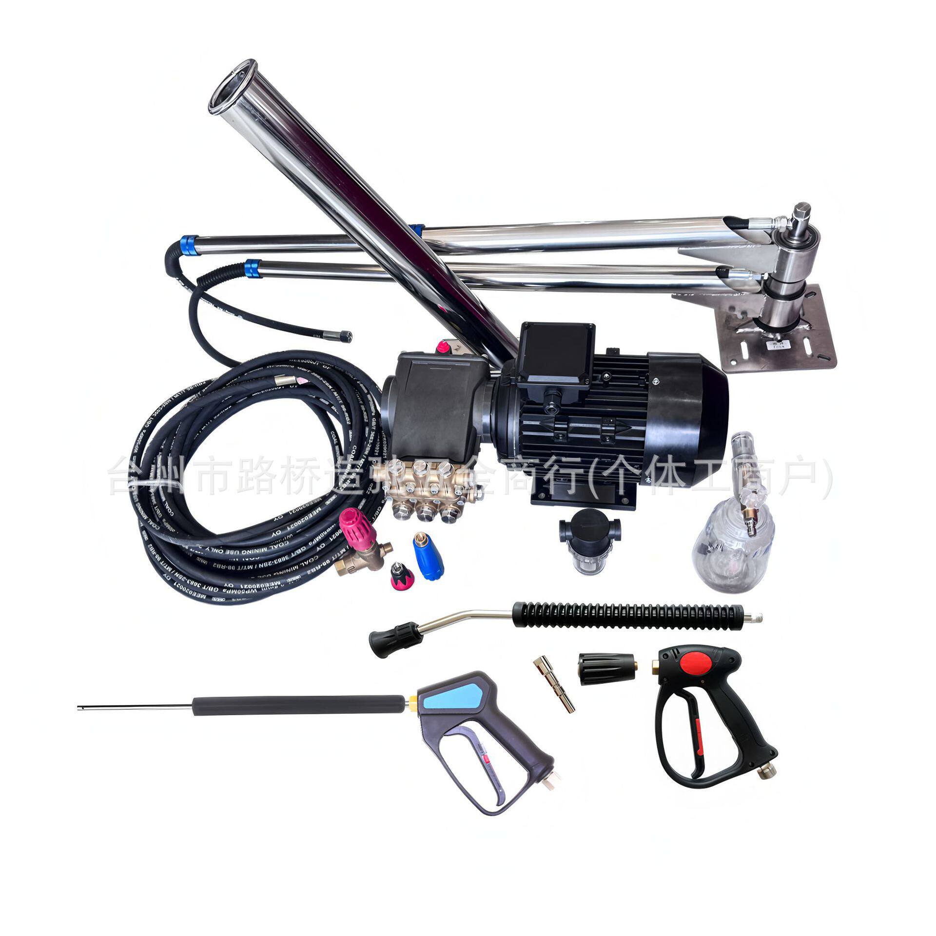 5.5KW15L/min200bar高压清洗机自助洗车设备喷枪托悬臂天花板泵阀