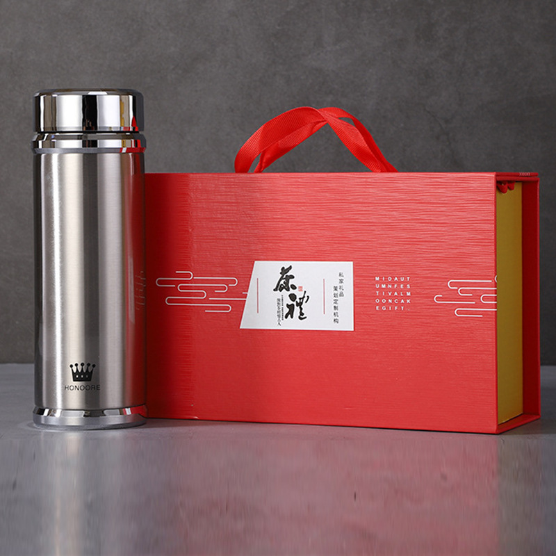 创意不锈钢双层真m空保温杯办公商务直身杯广告纪念礼品水杯子