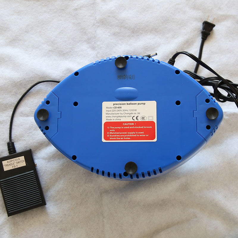 CD608便携式定量电动打气筒吹气球高压泵带脚踏机充气泵机