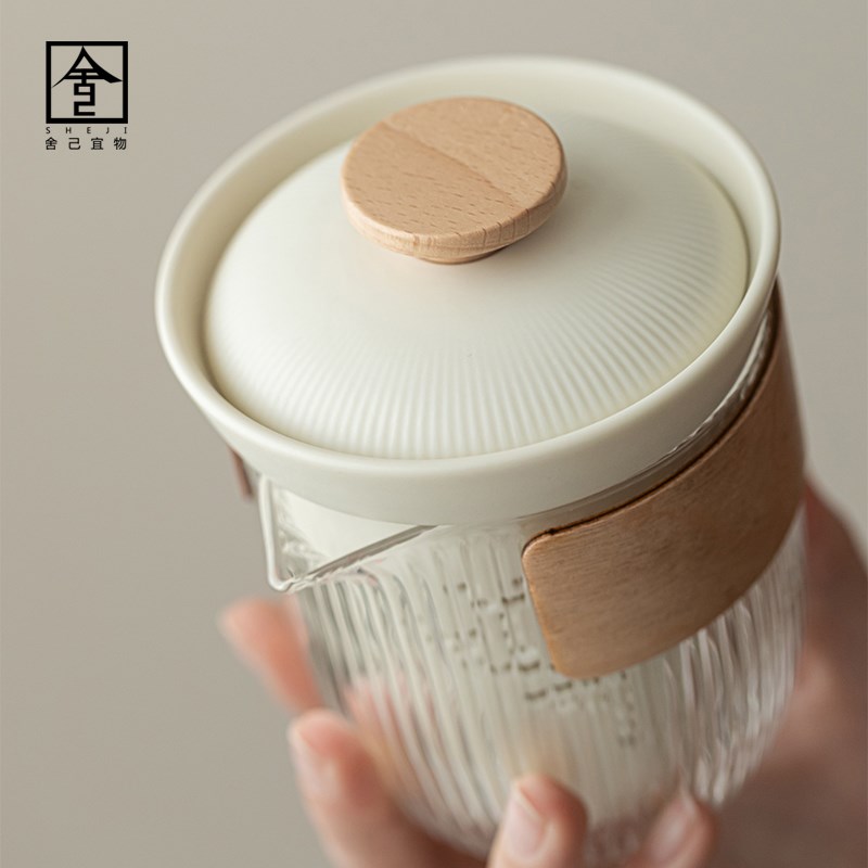 舍己奶油黄企鹅快客杯旅行茶具一壶二杯户外露营便携泡茶套装