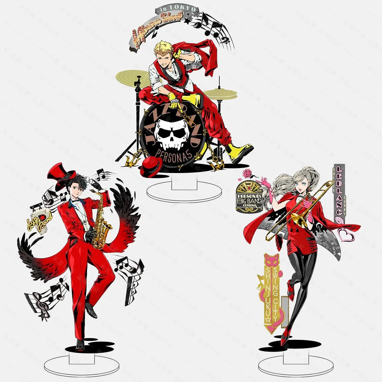 女神异闻录P5特别大乐团音乐会雨宫莲坂本龙司高卷杏角色潮玩立牌