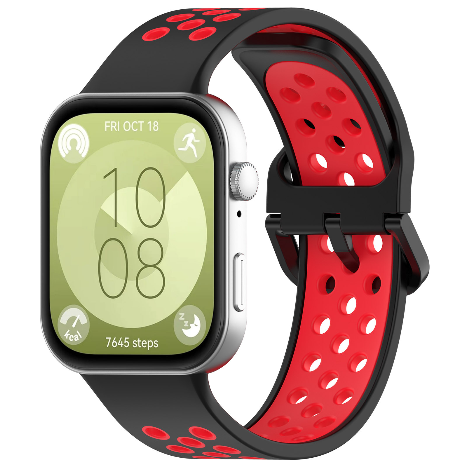 FITX适用华为fit4硅胶洞洞款表带