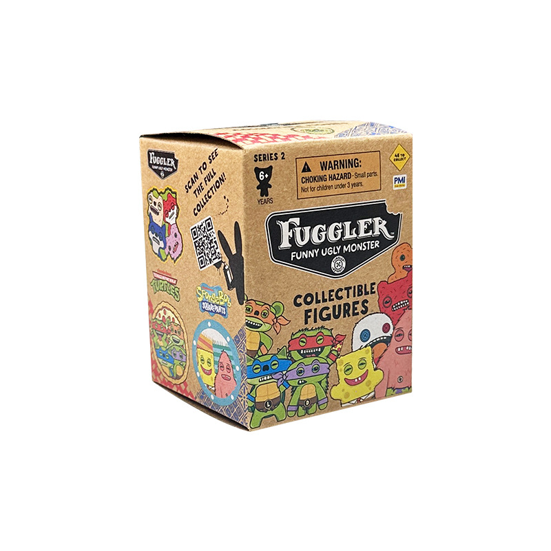 正版fuggler萌牙怪兽第2代盲盒盲袋海绵宝宝忍者神龟联名挂件