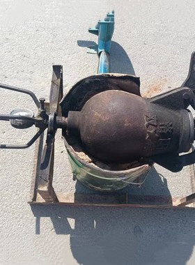 民俗老物件爆米花机怀旧手摇式高温爆米花炉复古装饰摆件影视道具