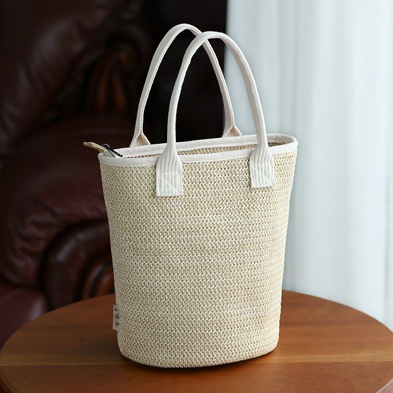 布奏水桶包高级感小众上班族小拎包手提包女2024新款草编包编织包,箱包皮具/热销女包/男包,水桶包,淘宝优惠券,粉丝福利购,淘宝优惠卷