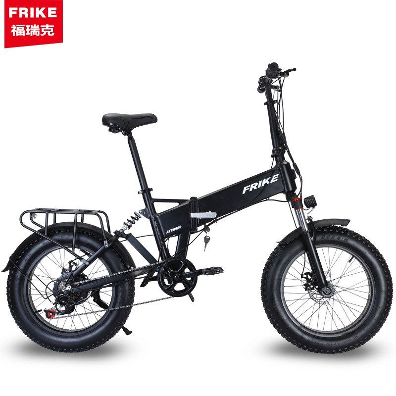 源头厂家20寸胖胎电动折叠助力山地自行车锂电越野雪地软尾电动车