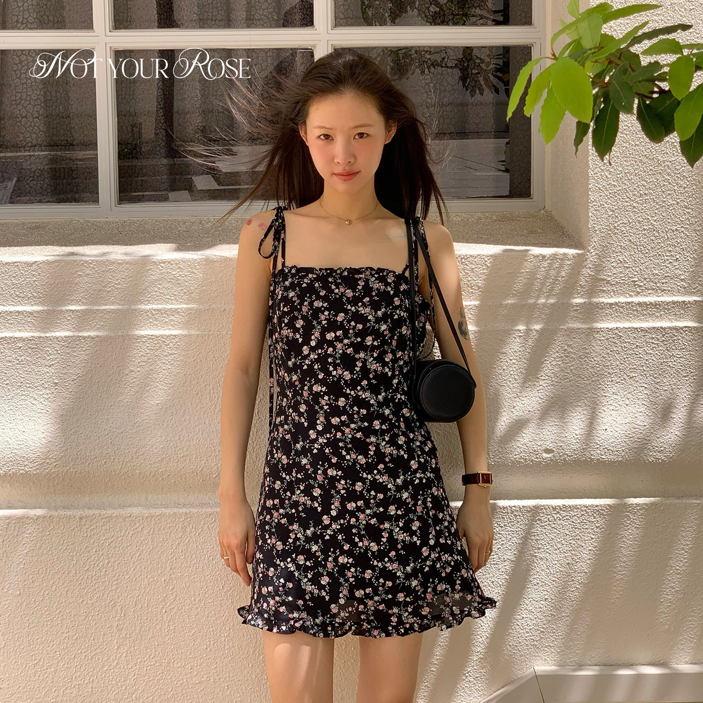 sumoio叶舒华张元英同款丨Notyourrose夏小众法式碎花吊带连衣裙