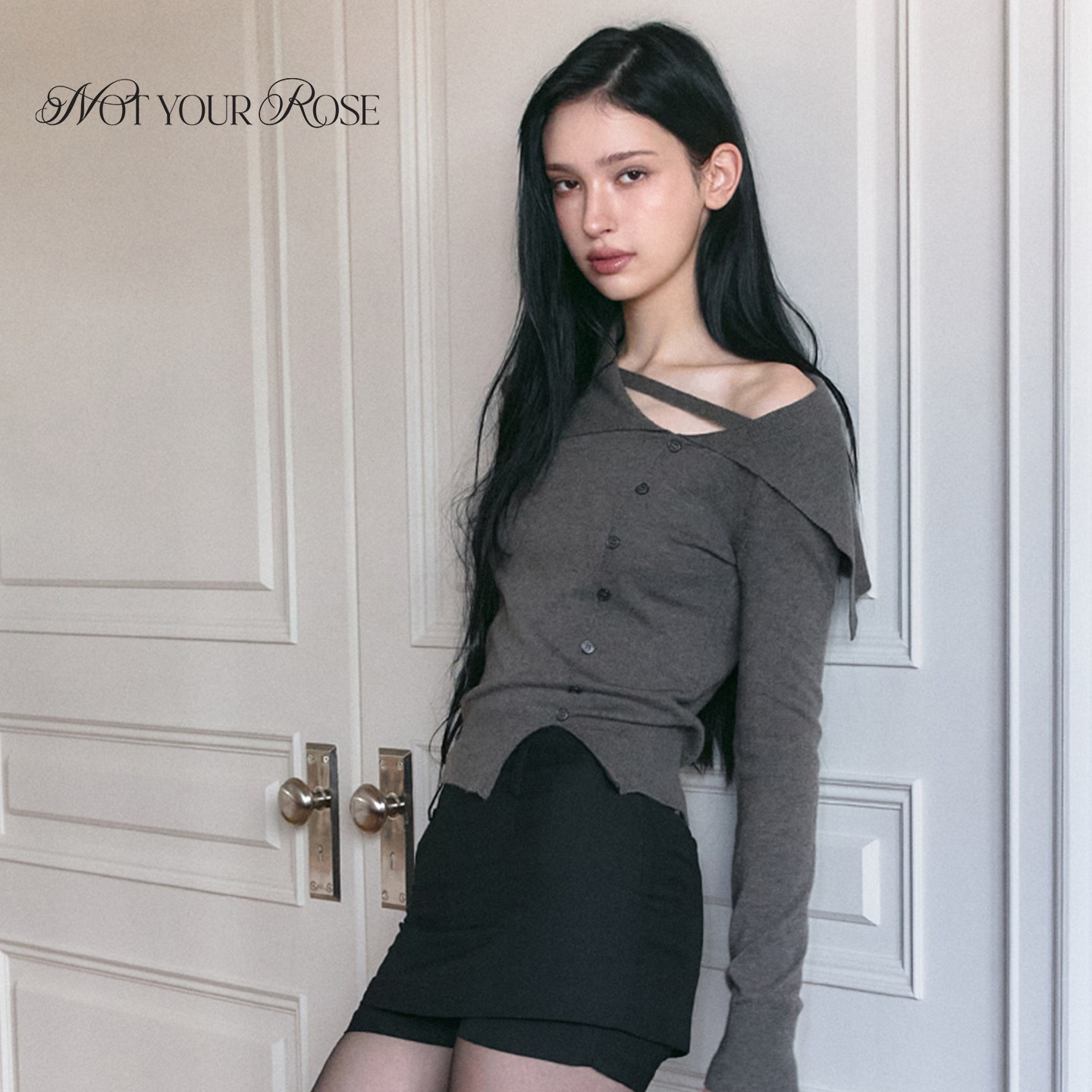 曾雪瑶同款丨Notyourrose冬水手带针织长袖T恤设计感百搭上衣内搭,女装/女士精品,T恤,淘宝优惠券,粉丝福利购,淘宝优惠卷