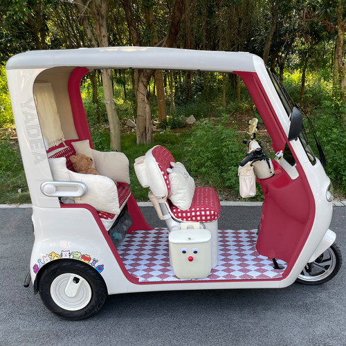 三轮车内饰改装适用于雅迪冠能CL9S电动车脚垫坐垫挂包安全带支架