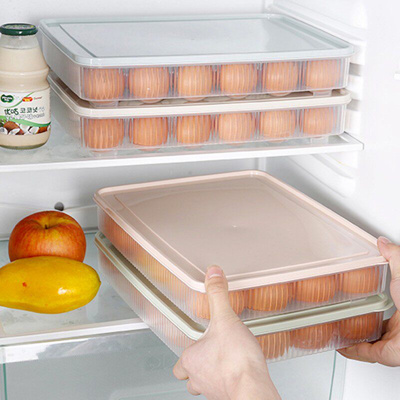 速发鸡蛋盒纳盒冰箱用大容量食物鲜保收厨房专用级储存盒饺子盒