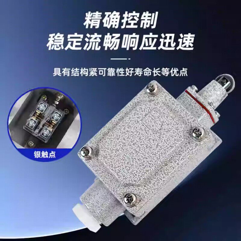 速发施耐得防爆行程开关限位lx5-d脚踏双踏柱塞lx5-b滚轮B型Z车间