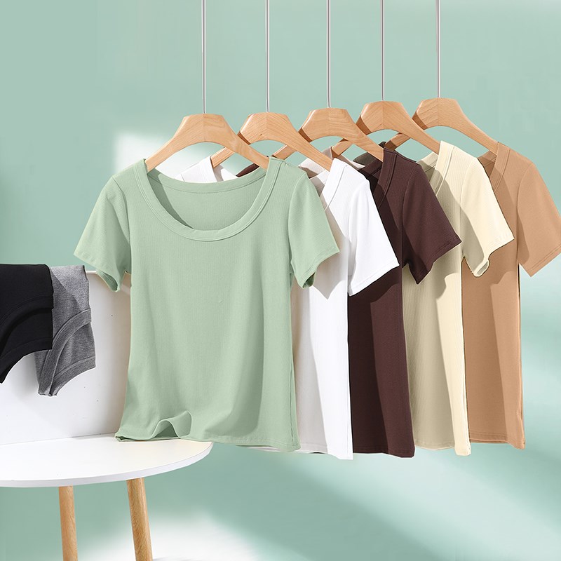 速发螺024款2纹恤领内搭打底衫薄款莫代尔T圆大码上衣