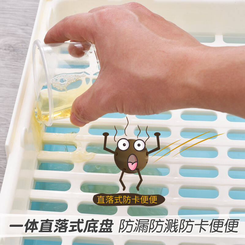 速发养兔的笼子小兔子的笼子防喷尿特大号兔子笼家养兔笼别墅小宠