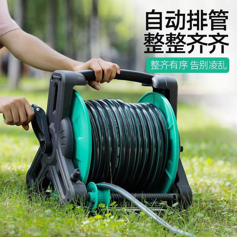 速发卷管器水管软管收管子户外盘管器自动排管收纳转盘绕水管架子