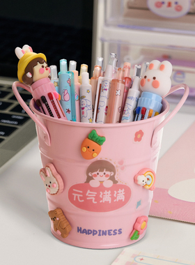 速发生爱笔筒办可室桌面好物装饰公工位神器轻奢高级感收纳盒小摆