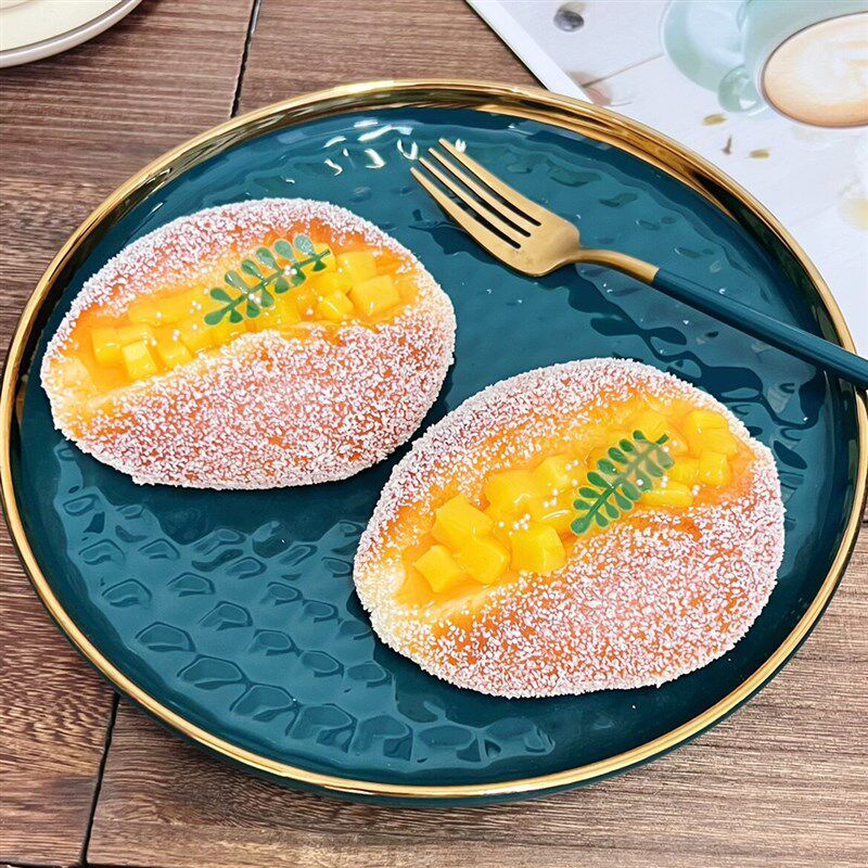 速发仿真椰蓉面包蛋糕料理模型蛋糕店面橱窗装饰摆设拍摄道具
