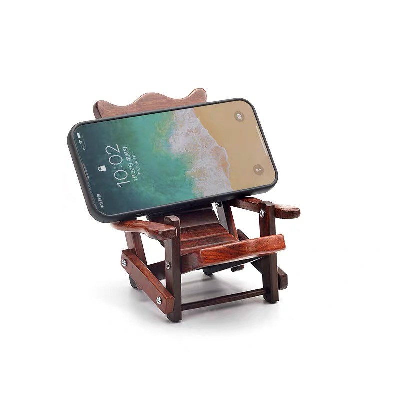 酸枝椅子花梨木躺椅支架实木摆件桌面装饰小凳子手办W架玩偶小椅