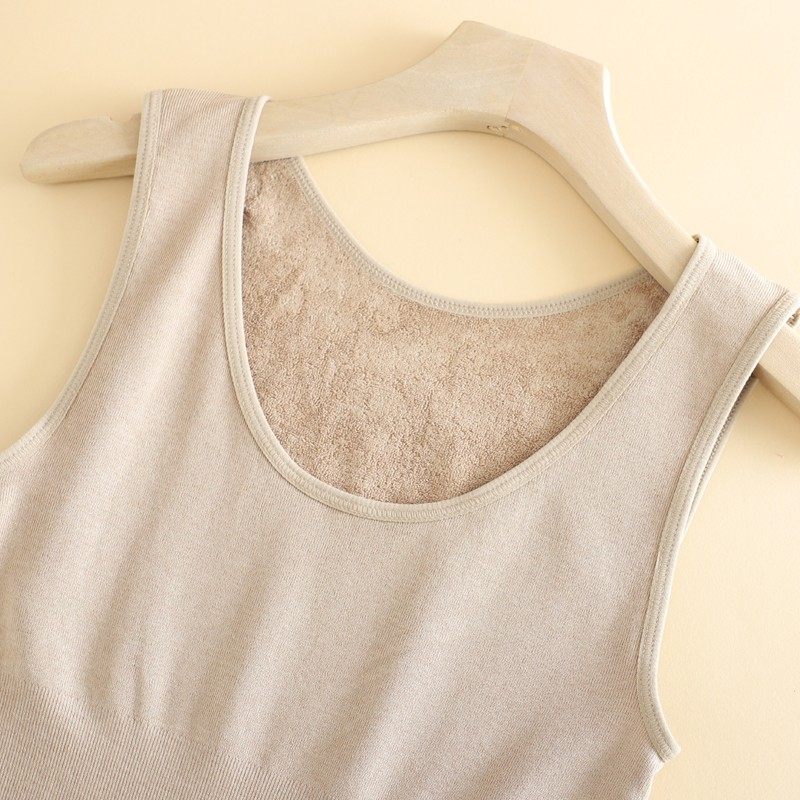 保暖背心女自发热k毛圈薄绒秋冬防寒打底美体紧身无袖内衣单件上,女士内衣/男士内衣/家居服,保暖上装,淘宝优惠券,粉丝福利购,淘宝优惠卷