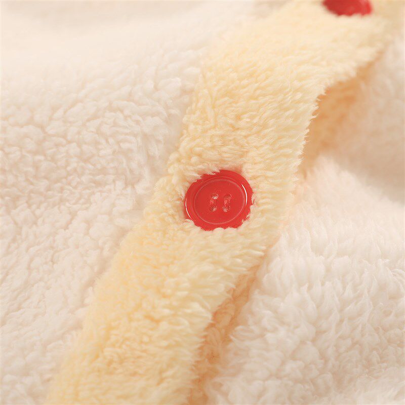 一颗番茄睡袍女款冬季加厚珊瑚绒中长K款家居服可爱连帽睡衣