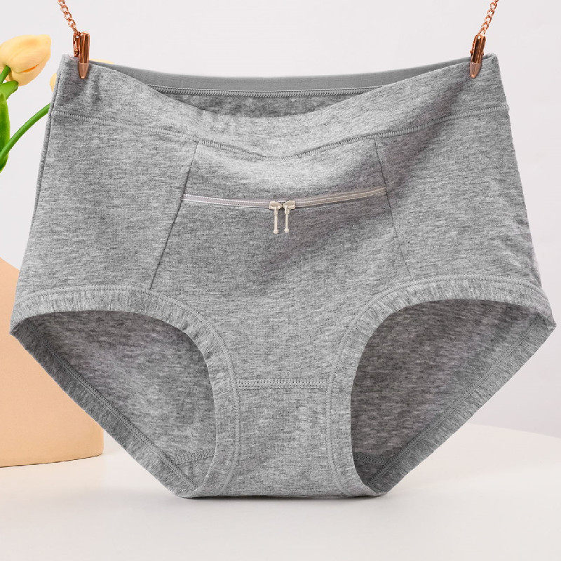 纯棉高腰有兜f带口袋拉锁拉链女士三角内裤防盗红色本命年妈妈裤,女士内衣/男士内衣/家居服,女三角裤,淘宝优惠券,粉丝福利购,淘宝优惠卷