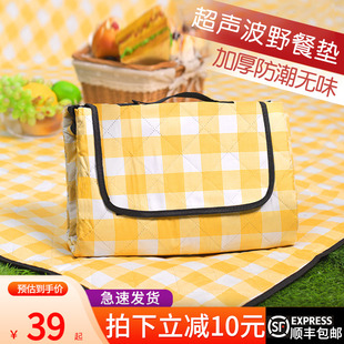 超声波野餐垫防潮垫加厚野餐布户外露G营野炊草坪防水春游便携地